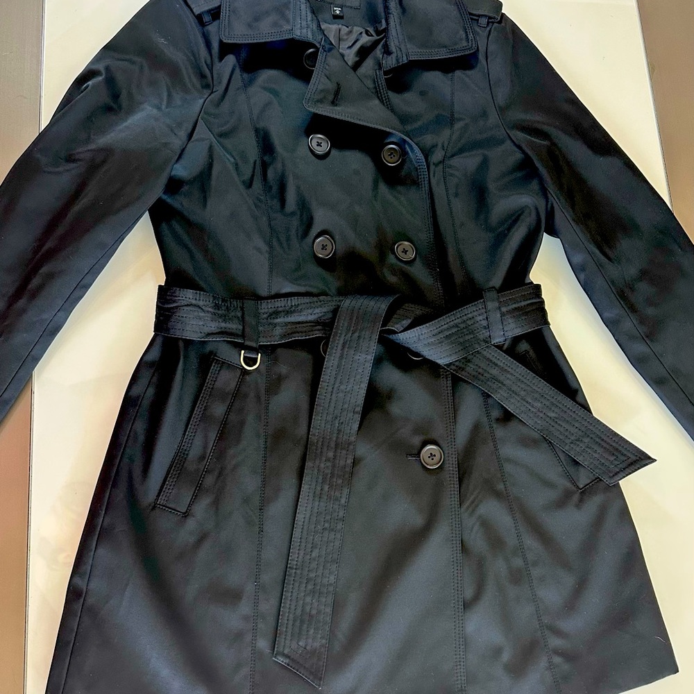 EXPRESS Trench Coat Black